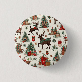 Kerstknoppen Ronde Button 3,2 Cm