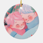 Kerstknuffel Keramisch Ornament (Achterkant)