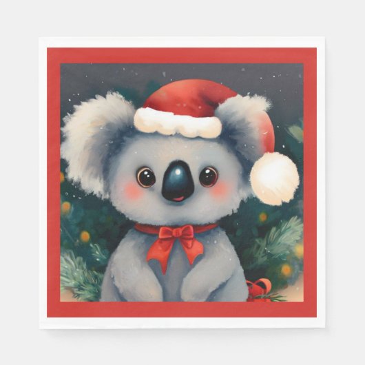 KerstKoala 1 Servet (Voorkant)