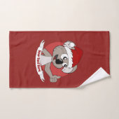 Kerstkoala-cartoon Handdoek (Handdoek)