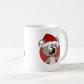 Kerstkoala cartoon koffiemok (Voorkant rechts)