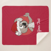 kerstkoala cartoon sherpa deken (Voorkant (horizontaal))