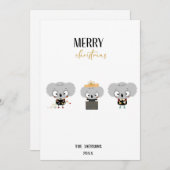 KerstKoalas Feestdagenkaart (Voorkant / Achterkant)