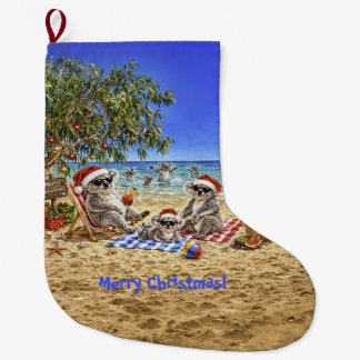 Kerstkoala's op het strand grote kerstsok