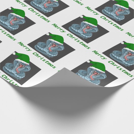 Kerstkobra Cadeaupapier (Hoek)