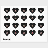 kerstKoe Hart Sticker (Vel)
