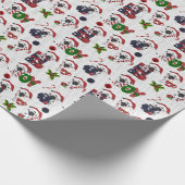 kerstKoeien Cadeaupapier (Hoek)