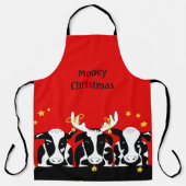 kerstKoeien Schort (Voorkant)