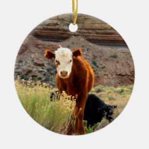 Kerstkoeienversiering Keramisch Ornament