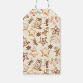 Kerstkoek Cadeaubijslage Cadeaulabel