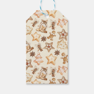 Kerstkoek Cadeaubijslage Cadeaulabel