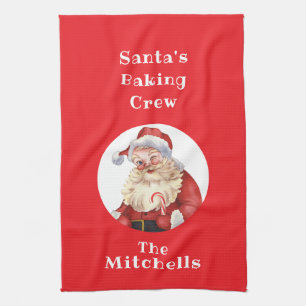 Kerstkoek Retro Sinterklaas Bakploeg NAAM Theedoek
