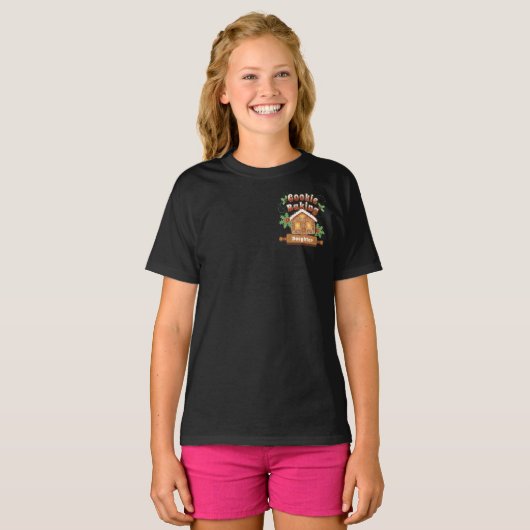 Kerstkoekje bakken peperkoek Huis - T-shirt (Voorkant volledig)