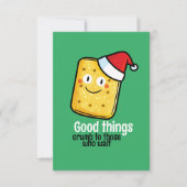 kerstkoekje bedankkaart (Voorkant)