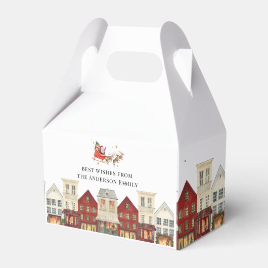 Kerstkoekje cadeau Favor Box Bedankdoosjes (Voorkant Zijde)