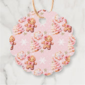 Kerstkoekje decoratie verjaardag dank je wel bedankjes labels (Achterkant)