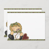 Kerstkoekje Feestdagenkaart (Voorkant / Achterkant)