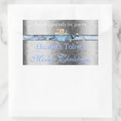 Kerstkoekje, Fudge, Cake, cadeaulabel Sticker (Tas)