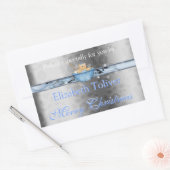 Kerstkoekje, Fudge, Cake, cadeaulabel Sticker (Envelop)