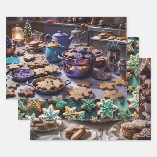 Kerstkoekje Inpakpapier Vel (Set)