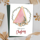 Kerstkoekje Kaart Krans Greenery Bakery Label