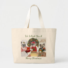 Kerstkoekje Kitten Jumbo Canvas tas