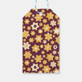 Kerstkoekje met diepe achtergrond cadeaulabel (Achterkant)