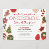 Kerstkoekje Oneerlijke Eerste Verjaardagsfeest Programma (Voorkant)