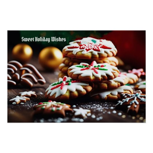 Kerstkoekje Perfect Poster (Voorkant)