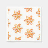 Kerstkoekje Snowflake Servet (Voorkant)