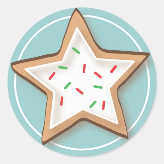 Kerstkoekje Yummy Stickers (Voorkant)