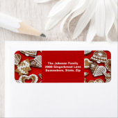 kerstkoekjes Adres label (Insitu)