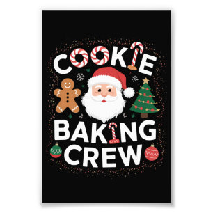 Kerstkoekjes Bakploeg Familie Kerstmis Foto Afdruk
