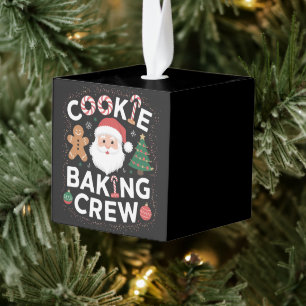 Kerstkoekjes Bakploeg Familie Kerstmis Kubus Ornament
