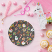 Kerstkoekjes Bord sneeuwpapier (Feest)