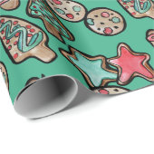 Kerstkoekjes Cadeaupapier (Rol Hoek)