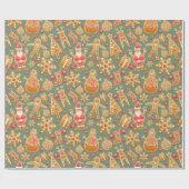 Kerstkoekjes Cadeaupapier (Vlak)