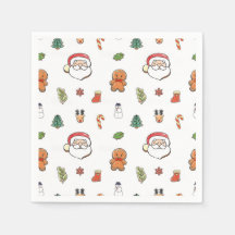 Kerstkoekjes cocktail servetten