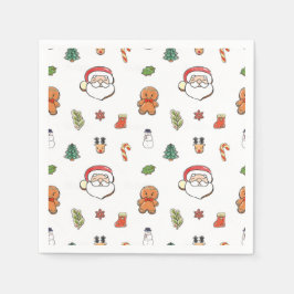 Kerstkoekjes cocktail servetten