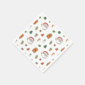 Kerstkoekjes cocktail servetten (Hoek)