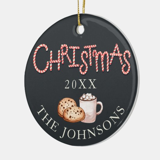 Kerstkoekjes & Cocoa Foto Ornament (Links)