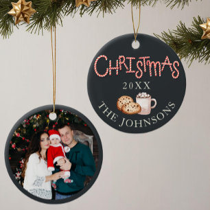 Kerstkoekjes & Cocoa Foto Ornament