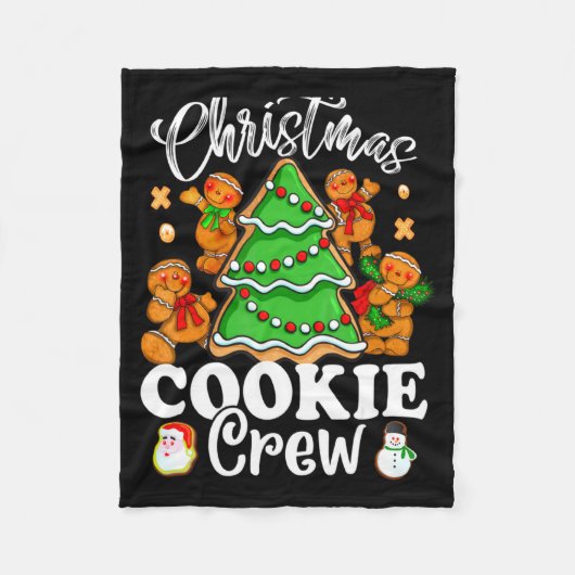 Kerstkoekjes Crew Bakteam Nieuwe Kerst Bakers Fleece Deken (Voorkant)