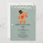 Kerstkoekjes Decoreren Party uitnodiging (Voorkant)