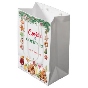 Kerstkoekjes en cocktails medium cadeauzakje
