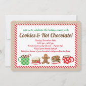 Kerstkoekjes en de nodiging van de Hete Chocolade Kaart (Voorkant)