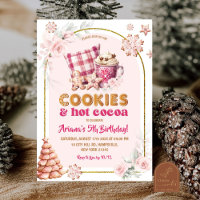 Kerstkoekjes en hete cacao meisjes verjaardag