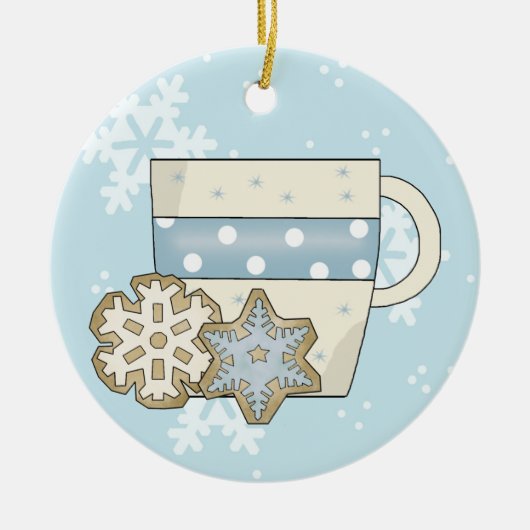 Kerstkoekjes en Hot Chocolate Ornament (Voorkant)