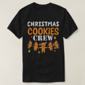 Kerstkoekjes en kerstcadeaubonen t-shirt (Design voorkant)