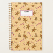 Kerstkoekjes en peperkoek mannen. Aangepaste naam Planner (Voorkant)